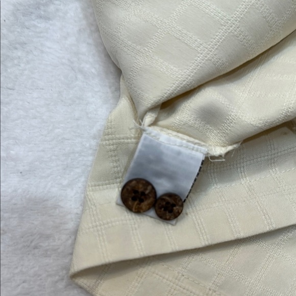 NWT 100% Silk Tommy Bahama Afortunado Camp Cream Casual Button Down Shirt - Picture 13 of 15